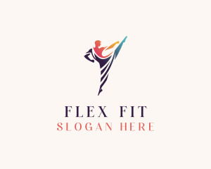 Stretching - Gymnast Dancing Performer logo design