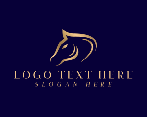 Equestrian - Wild Horse Stallion logo design