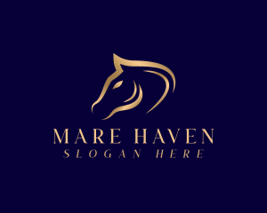 Mare - Wild Horse Stallion logo design