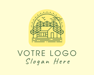 Forest Cabin House Logo