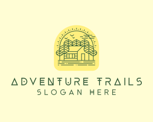 Forest Cabin House logo design