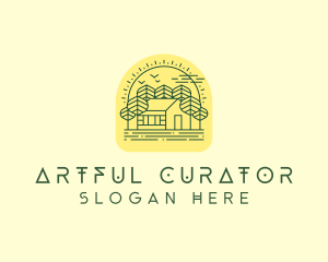 Forest Cabin House logo design