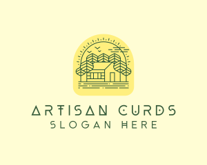 Forest Cabin House logo design