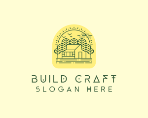 Forest Cabin House logo design