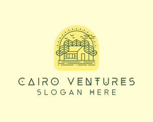 Forest Cabin House logo design