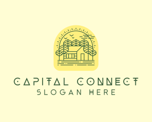 Forest Cabin House logo design