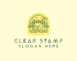 Forest Cabin House logo design