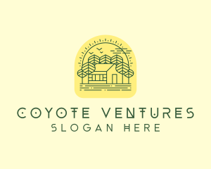 Forest Cabin House logo design