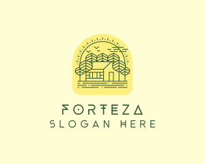 Forest Cabin House logo design