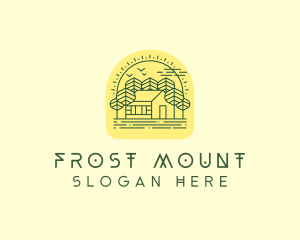 Forest Cabin House logo design