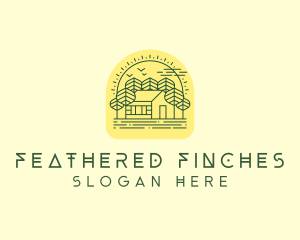 Forest Cabin House logo design