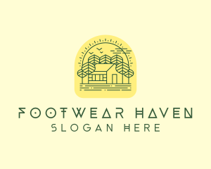 Forest Cabin House logo design