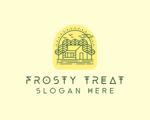 Forest Cabin House logo design