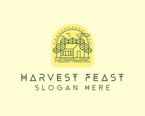 Forest Cabin House logo design