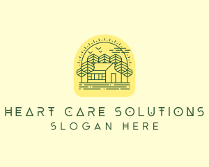 Forest Cabin House logo design