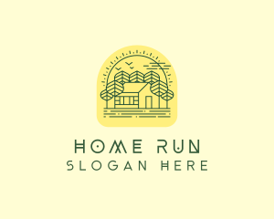 Forest Cabin House logo design