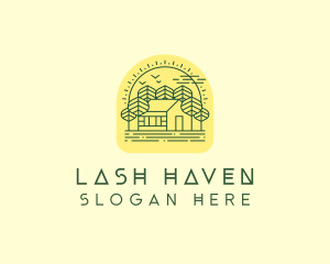 Forest Cabin House logo design