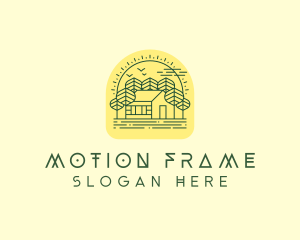 Forest Cabin House logo design