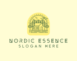 Forest Cabin House logo design