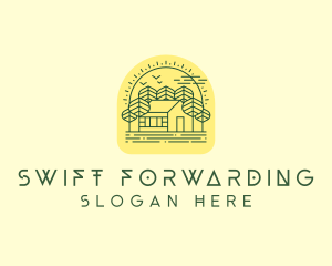 Forest Cabin House logo design