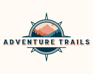 Navigation Compass Outdoor Travel logo design