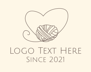 Couturier - Heart Thread Weave logo design