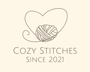 Heart Thread Weave logo design