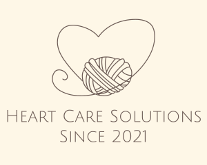 Heart Thread Weave logo design