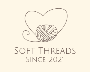 Heart Thread Weave logo design