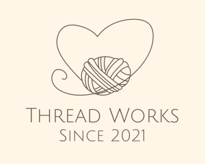 Heart Thread Weave logo design