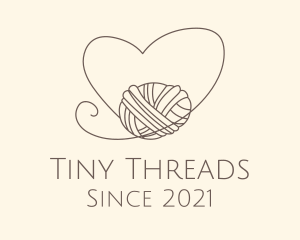 Heart Thread Weave logo design