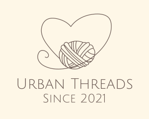 Heart Thread Weave logo design