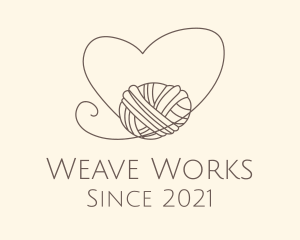 Weave - Heart Thread Weave logo design