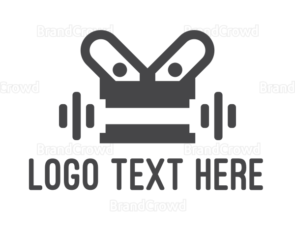 Gray Dumbbell Robotics Logo