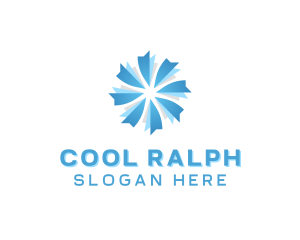 HVAC Wind Cooling logo design