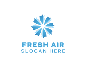 HVAC Wind Cooling logo design