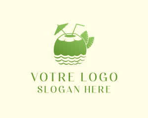 Tropical Coconut Drink  Logo