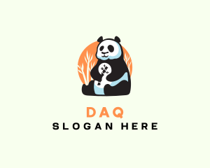 Wildlife - Bamboo Panda Bear logo design