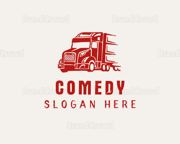 Cargo Trucking Logistics Logo