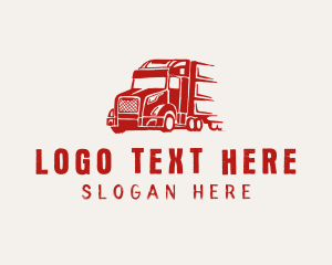 Truck - Cargo Trucking Logistics logo design