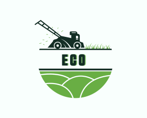 Grass Lawn Mower Gardening  Logo