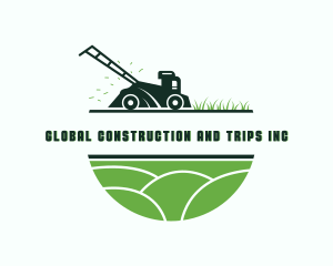 Grass Lawn Mower Gardening  Logo