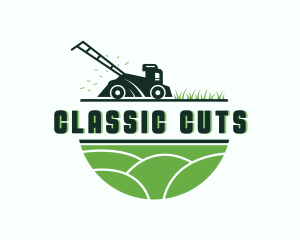 Grass Lawn Mower Gardening  logo design