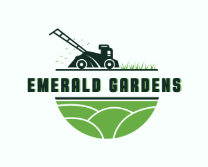 Grass Lawn Mower Gardening  logo design