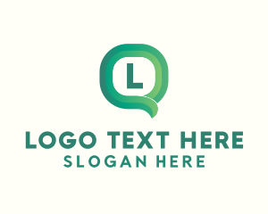 Free Text - Social Chat App logo design