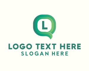 Text - Social Chat App logo design
