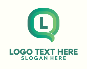 Social Network - Green Tech Telecom Letter logo design