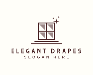 Drape - Glass Window Installation logo design