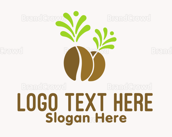 Organic Coffee Bean Logo