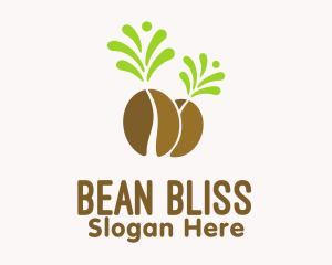 Organic Coffee Bean  logo design